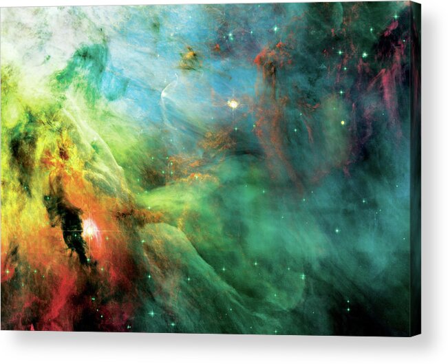 Nebula Acrylic Print featuring the photograph Rainbow Orion Nebula by Jennifer Rondinelli Reilly - Fine Art Photography