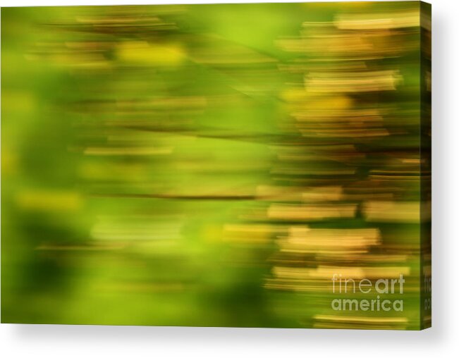 Green Acrylic Print featuring the Rectangulism - s01a by Variance Collections