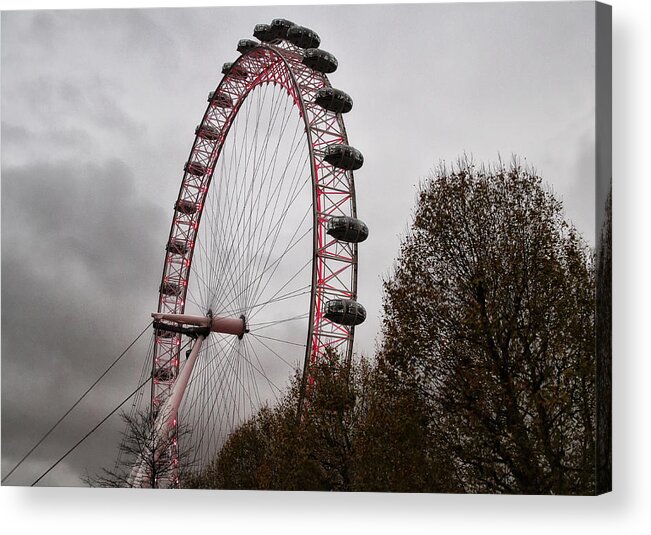 Sky Acrylic Print featuring the photograph Red Eye by Shirley Mitchell