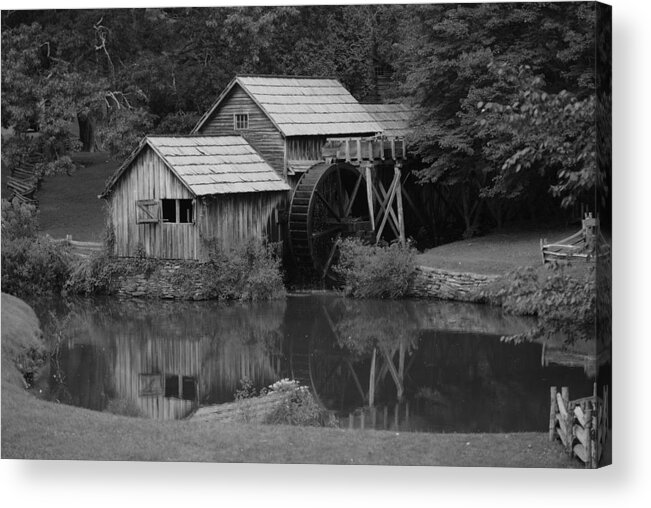 Mabry Mill Acrylic Print featuring the photograph Reflecting the Mill by Eric Liller