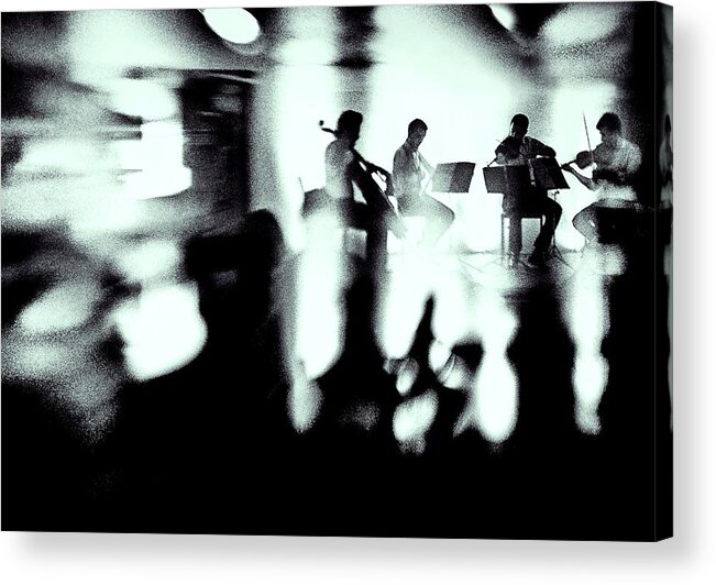 Toned Acrylic Print featuring the photograph Rhapsody In Blue by Mirela Momanu