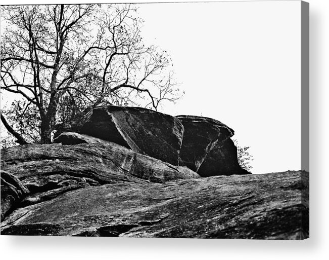 Landscape Acrylic Print featuring the photograph Rock Wave by Steve Karol
