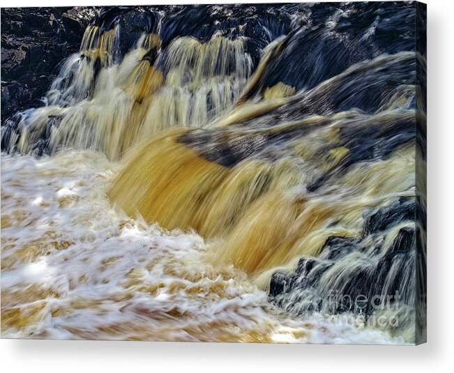 Waterfall Acrylic Print featuring the photograph Rushing Water by Martyn Arnold
