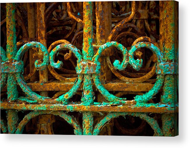 Rust Acrylic Print featuring the photograph Rusted Gates by Craig Perry-Ollila