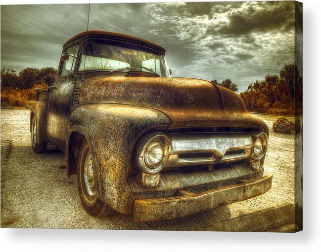 Rust Acrylic Print featuring the photograph Rusty Truck by Mal Bray