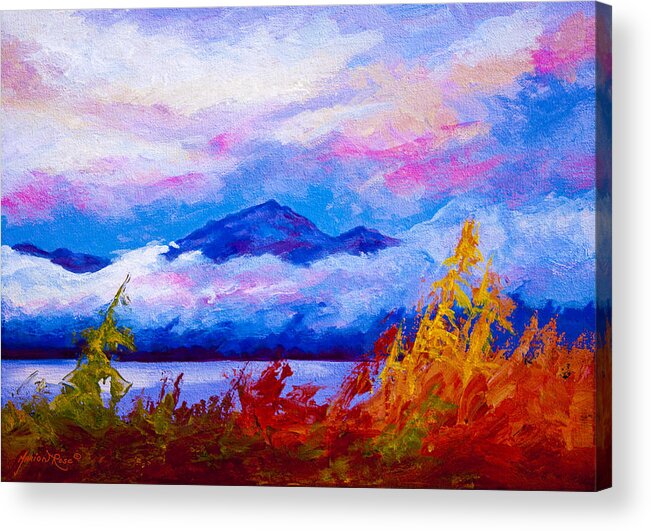 Alaska Acrylic Print featuring the painting Rythmn Of The Arctic by Marion Rose