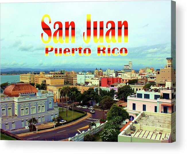 Postcard Acrylic Print featuring the photograph San Juan Postcard by Robert Wilder Jr