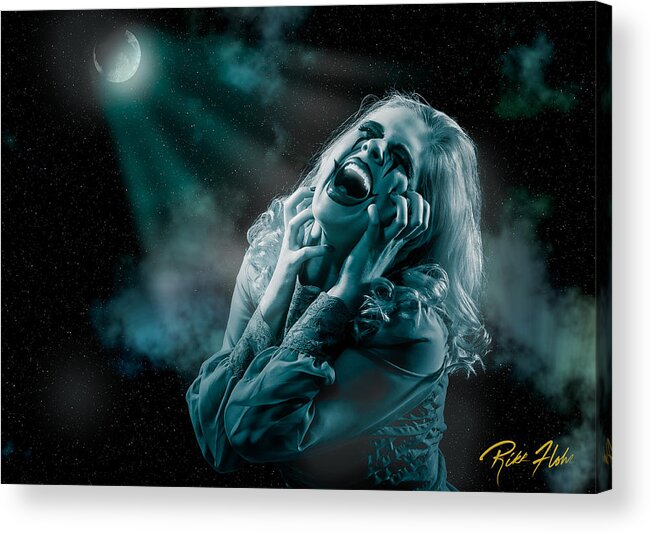 Model Acrylic Print featuring the photograph Scream In The Night by Rikk Flohr