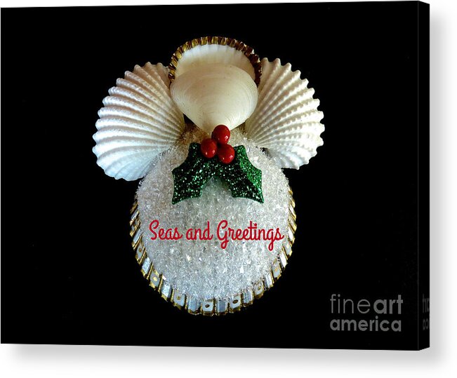 Shell Acrylic Print featuring the photograph Seas and Greetings by Jean Wright