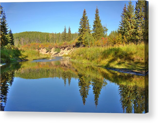 Nature Acrylic Print featuring the photograph September by Jim Sauchyn