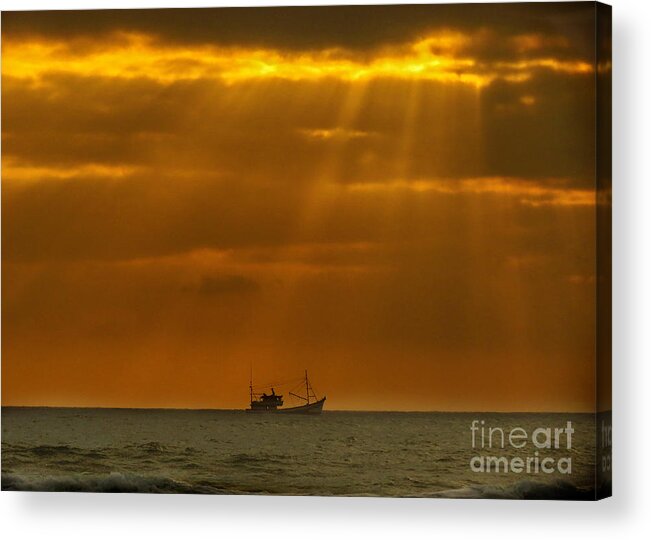 Atlantic Ocean Acrylic Print featuring the photograph Ship Rest by Metaphor Photo