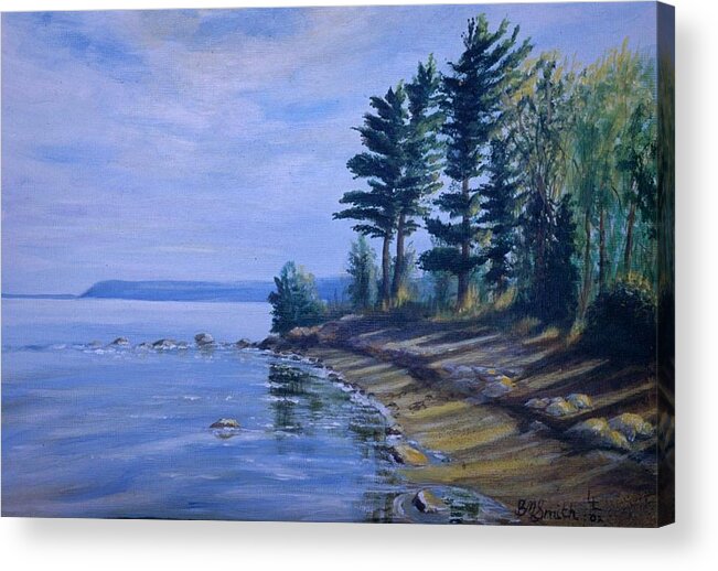  Acrylic Print featuring the painting Shoreline by Barbel Smith