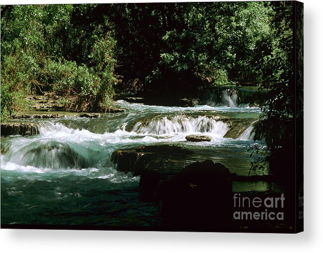 Havasupai Acrylic Print featuring the photograph Small Rapids on Havasu Creek by Kathy McClure