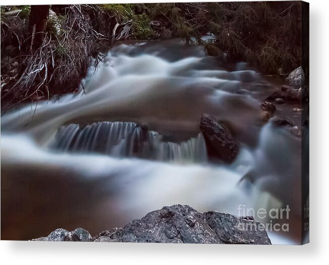 Landscape Acrylic Print featuring the photograph Smooth Water by Steven Reed