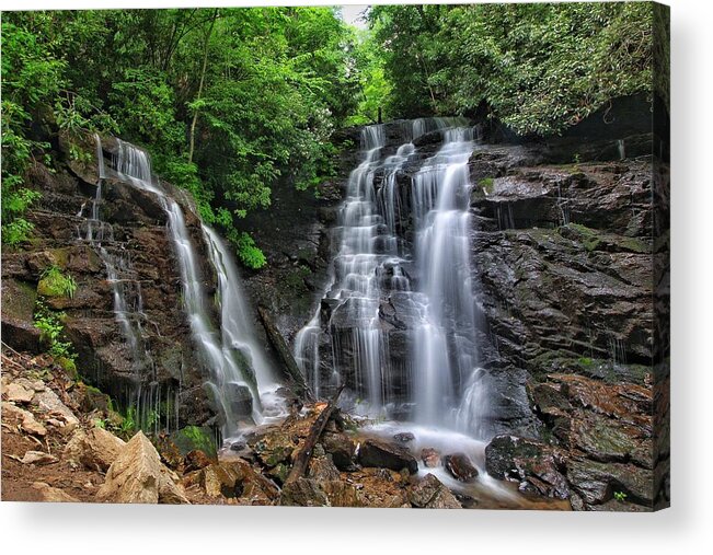 Soco Falls Acrylic Print featuring the photograph Soco Falls by Chris Berrier