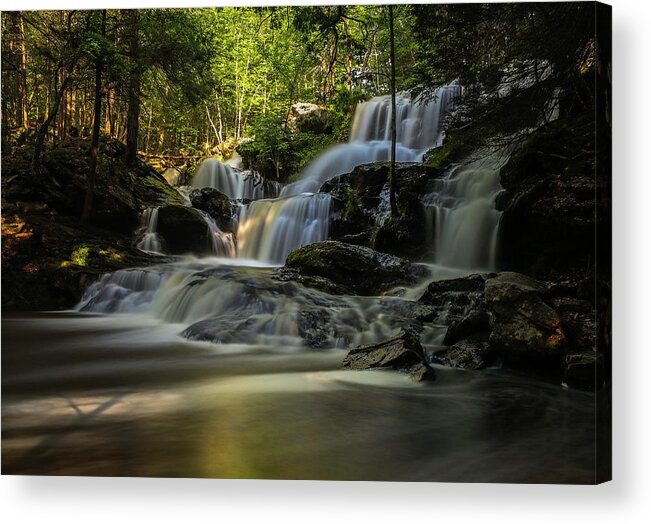 Garwin Fall Acrylic Print featuring the photograph Southern New Hampshire Garwin Falls by Juergen Roth