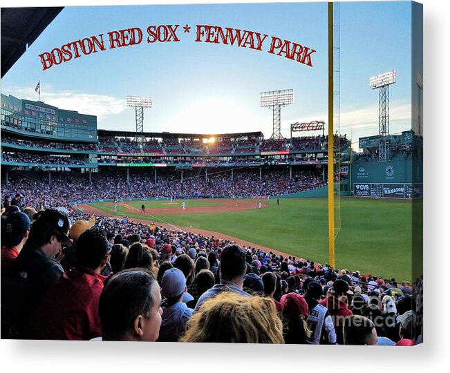 Game Acrylic Print featuring the photograph Sox Pesky Pole by Diann Fisher