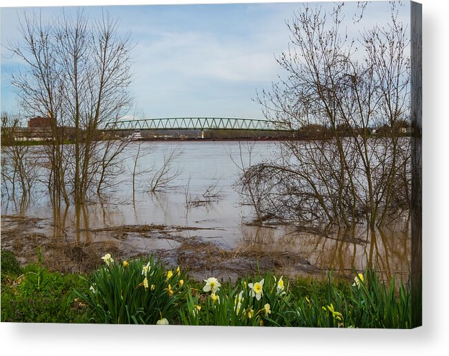 Marietta Acrylic Print featuring the photograph Springtime Flooding by Holden The Moment