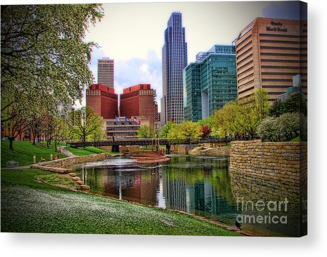 Springtime Acrylic Print featuring the photograph Springtime in Omaha by Elizabeth Winter