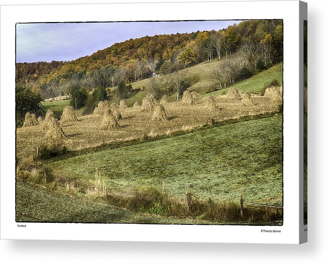 Amish Acrylic Print featuring the photograph Stacked by R Thomas Berner