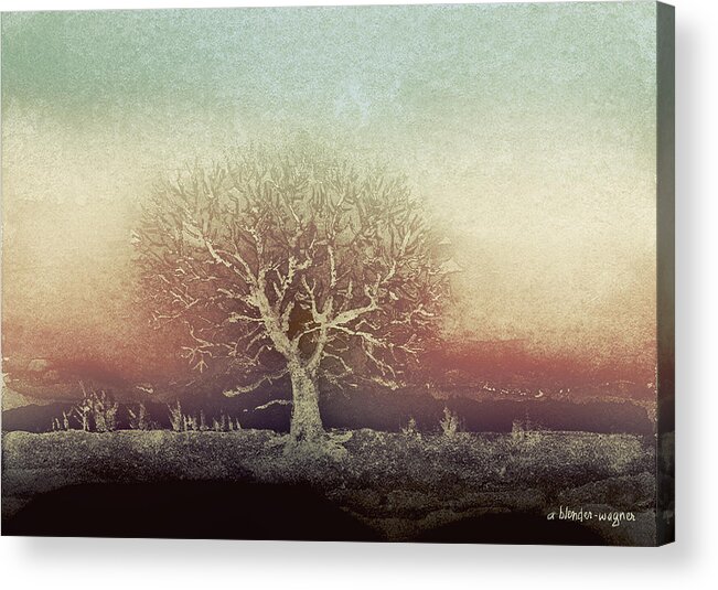 Tree Acrylic Print featuring the digital art Standing Proud by Arline Wagner