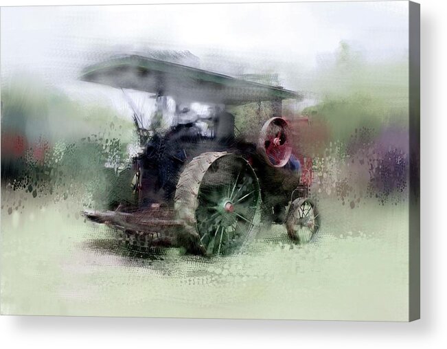 Steel Acrylic Print featuring the photograph Forgotten Harvester by Russell Owens