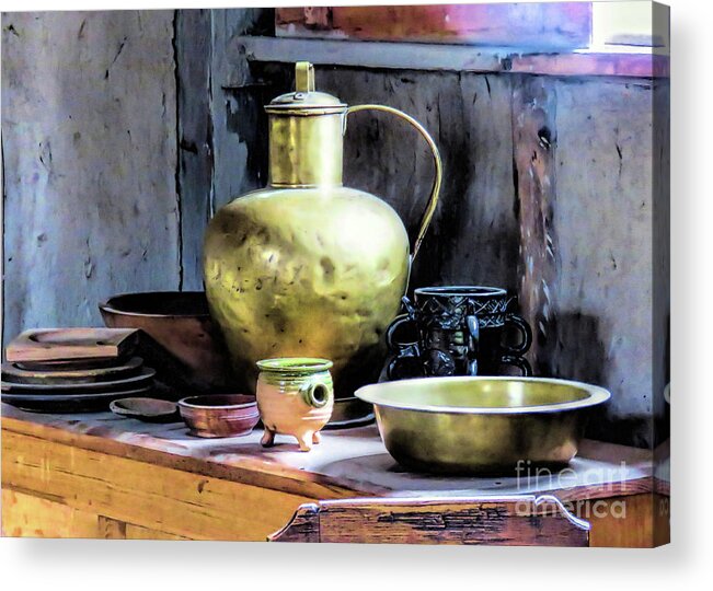Tableware Acrylic Print featuring the photograph Still Life Tableware by Janice Drew