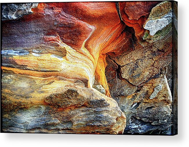 Stone Acrylic Print featuring the photograph Stone abstract III by Andrei SKY