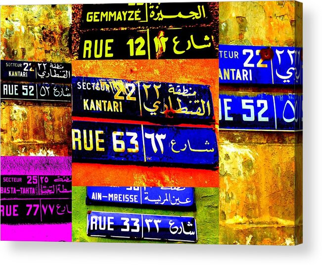Lebanon Acrylic Print featuring the photograph Streets of Beirut by Funkpix Photo Hunter