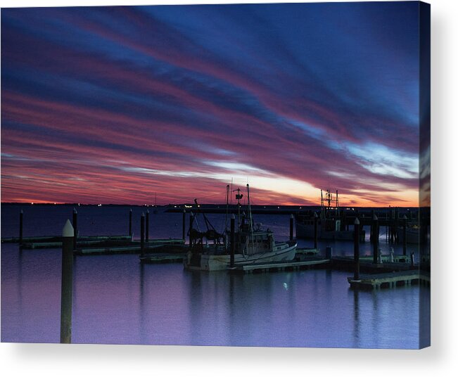 Provincetown Acrylic Print featuring the photograph Stripes by Ellen Koplow