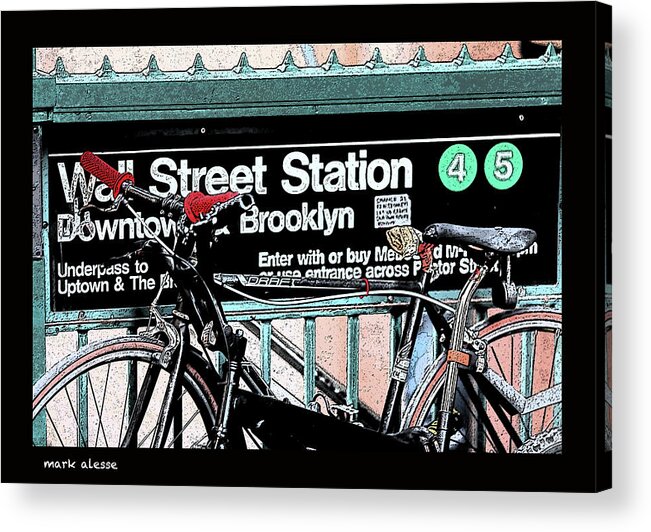 Subway Acrylic Print featuring the photograph Subway station by Mark Alesse