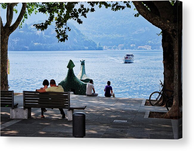 Lecco Acrylic Print featuring the photograph Summer Day by Fabio Caironi