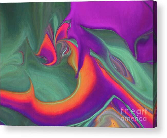 Abstract Acrylic Print featuring the photograph Summer Moved On by Patti Schulze
