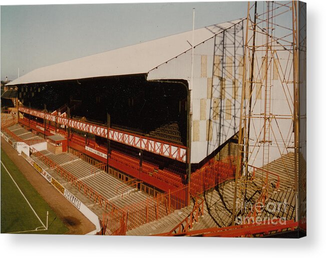  Acrylic Print featuring the photograph Sunderland - Roker Park - Main Stand 2 - Leitch - 1970s by Legendary Football Grounds