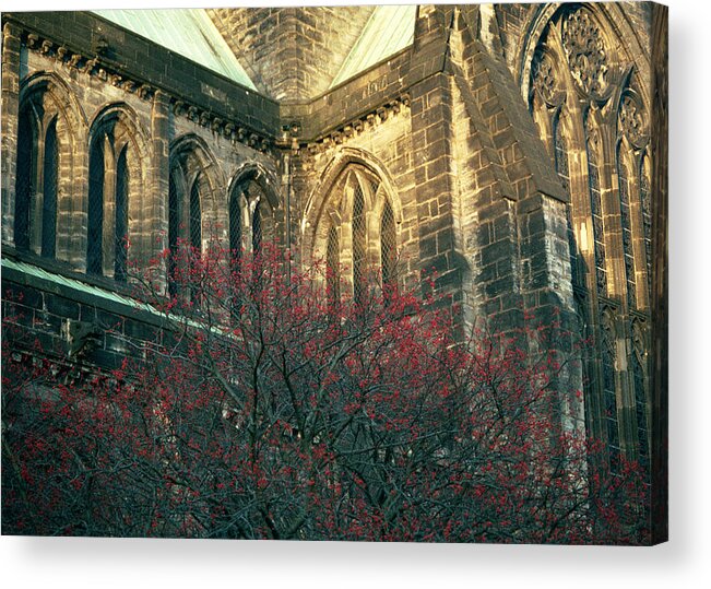 Scottish Acrylic Print featuring the photograph Sunlit Glasgow Cathedral by Kenneth Campbell