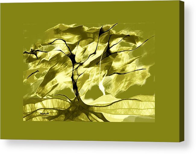 Landscape Acrylic Print featuring the digital art Sunny Day by Asok Mukhopadhyay