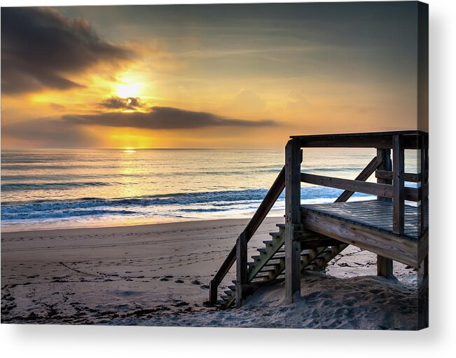 Sunrise Acrylic Print featuring the photograph Sunrise Stairway by R Scott Duncan