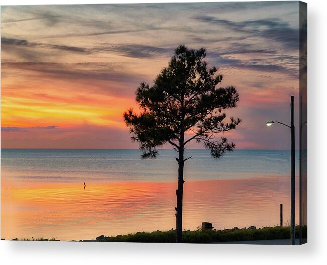 Water Acrylic Print featuring the photograph Sunset at the Outer Banks by Ches Black