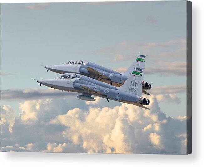 Aircraft Acrylic Print featuring the photograph Talon T38 - Supersonic Trainer by Pat Speirs