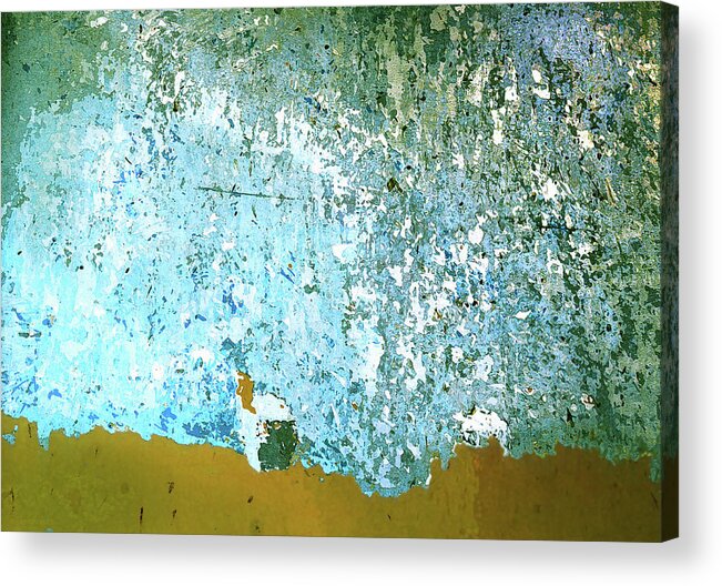Abstract Acrylic Print featuring the digital art Teal Forgotten by Susan Vineyard