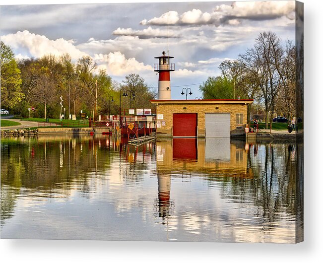 Tenney Acrylic Print featuring the photograph Tenney Lock - Madison - Wisconsin by Steven Ralser