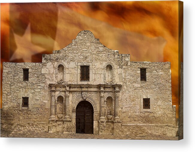 Americana Acrylic Print featuring the photograph Texas Pride by Scott Read