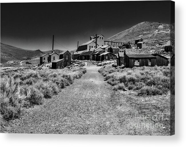 The Bodie Stamp Mill Acrylic Print featuring the photograph The Bodie Stamp Mill by Mitch Shindelbower