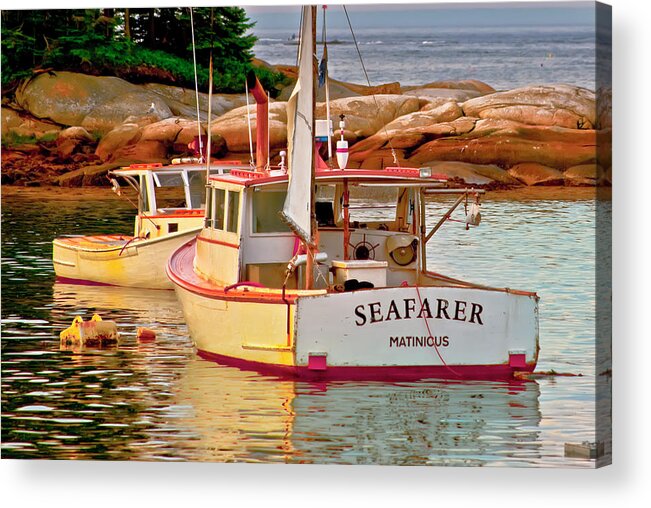 Lobster Boats Acrylic Print featuring the photograph The KISS by Jeff Cooper