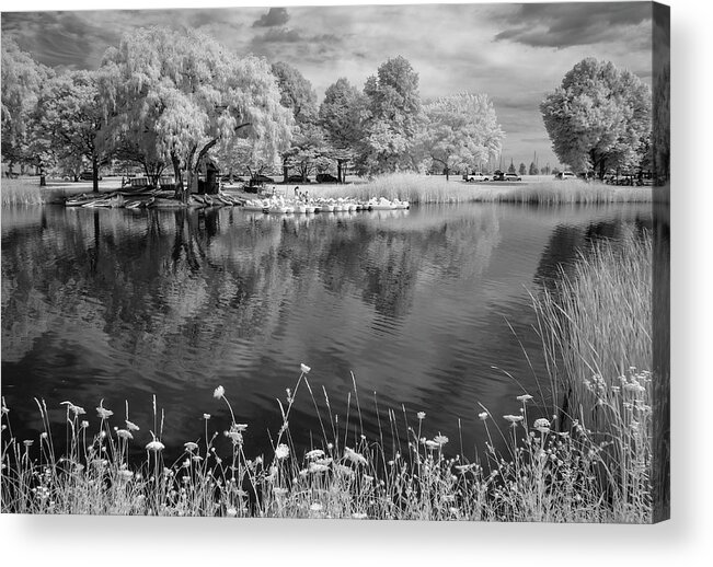 Infrared Acrylic Print featuring the photograph The Lagoon #1 by John Roach
