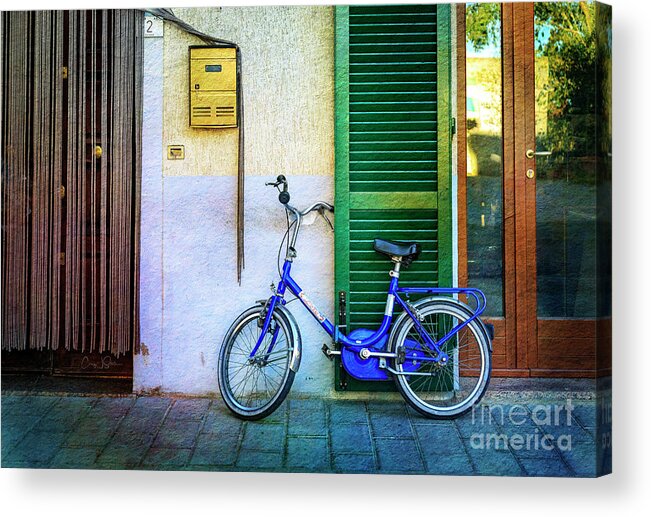 Italy Acrylic Print featuring the photograph The Lory Bicycle by Craig J Satterlee
