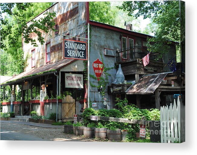 Standard Acrylic Print featuring the photograph The Ole Gas Station by Jost Houk