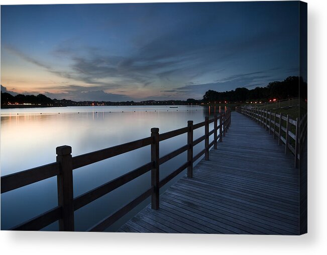 Sunset Acrylic Print featuring the photograph The Path by Ng Hock How