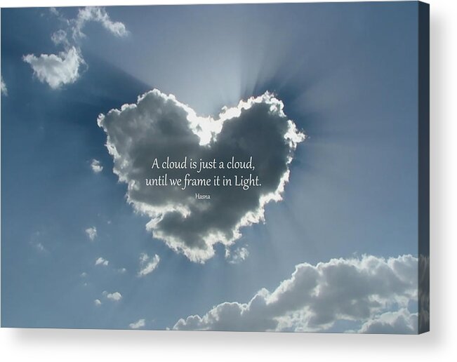 Faith Acrylic Print featuring the photograph The Silver Lining by Hasna