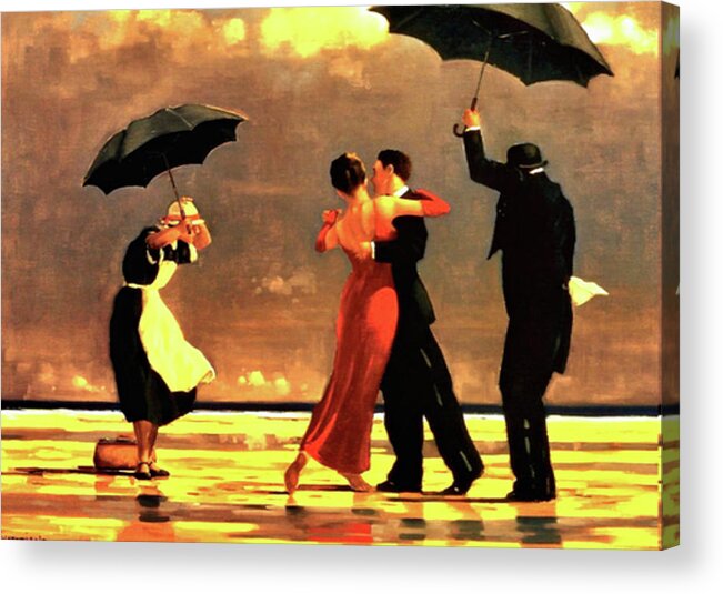 Jack Vettriano Acrylic Print featuring the painting The Singing Butler by Jack Vettriano